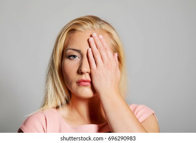 Hands Covering Face Stock Photo 696290983 | Shutterstock