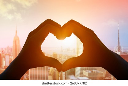 Hands forming a heart