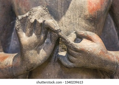 Hands Of Gautam Buddha Ancient Stone Sculpture Of Eleventh Century Common Era