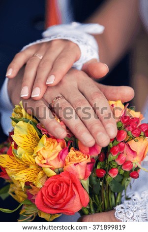 Similar – A bridal bouquet the day of the wedding