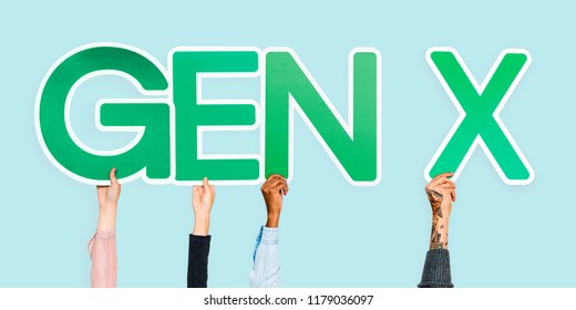 Hands Holding The Abbreviation Gen X