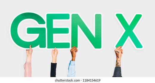 Hands Holding The Abbreviation Gen X