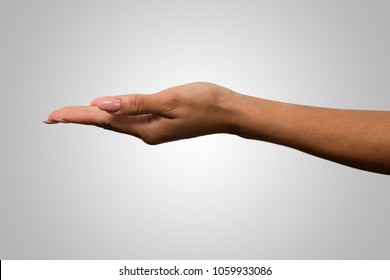 hands holding gesture over white - Powered by Shutterstock