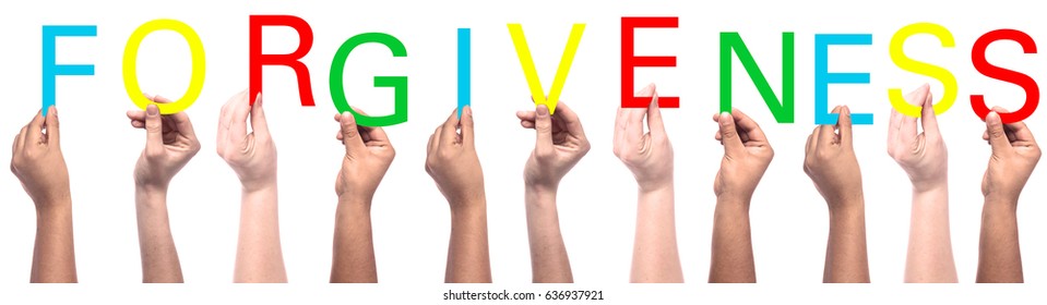 Hands Holding Word Forgiveness Stock Photo 636937921 | Shutterstock