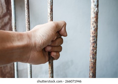 Hands Jail Holding Prison Bars Stock Photo 266071946 | Shutterstock