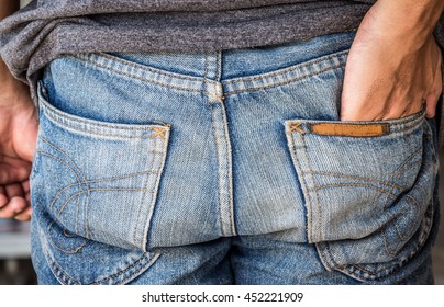 Hands Jeans Pockets Stock Photo 452221909 | Shutterstock