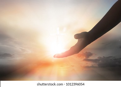 Hands Of Jesus Christ Silhouette
