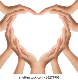 Hands Make Heart Shape