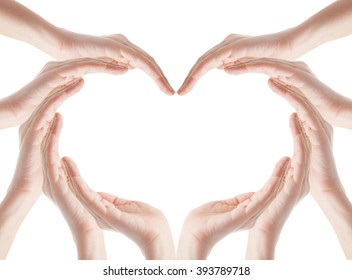 Hands Make Heart Shape Isolated On Stock Photo 393789718 | Shutterstock