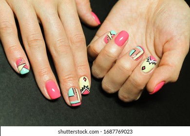 French Manicure Images Stock Photos Vectors Shutterstock