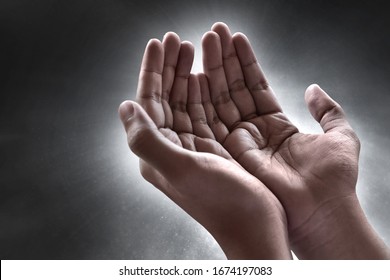 Hands Of Muslim Man Praying