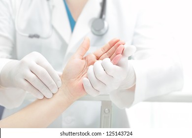 Hands Of The Patient And The Doctor