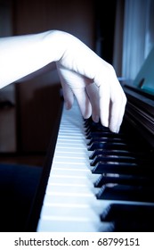 hands of a piano player - Shutterstock ID 68799151