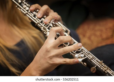 Hands Playing Oboe