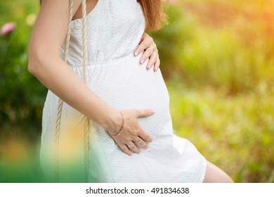 Hands Pregnant Belly Stock Photo 491834638 | Shutterstock