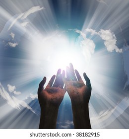 Gods Open Hands Images, Stock Photos & Vectors | Shutterstock