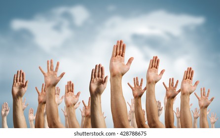 Hands Rised Stock Photo 428788675 | Shutterstock