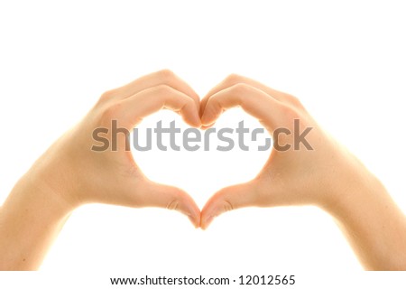 Hands shaping a heart