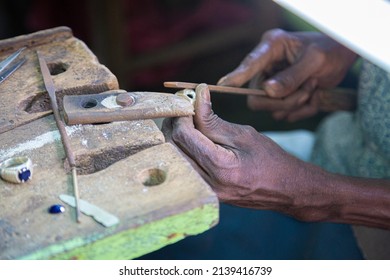 
Hands Of A Sri Lankan Jewelry Maker