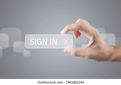 Hands touching button screen interface global connection customer networking data exchanges
