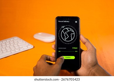 Hands Using Delivery Application on Smartphone - Powered by Shutterstock - Get 15% off with code: PIKWIZARD15