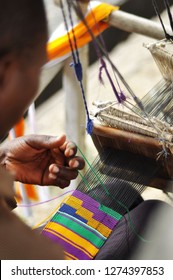 Hands Weaving Kente Cloth Antient Craft Stock Photo 1274397853 ...