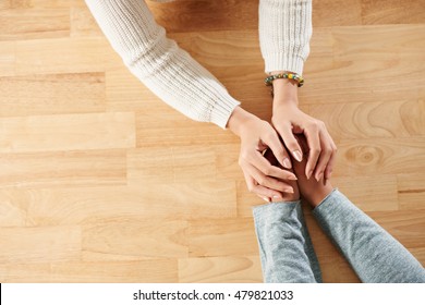 Hands Of Woman Supporting Her Best Friend