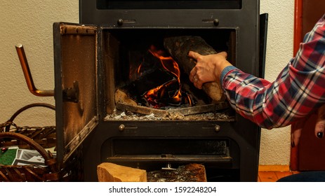 Putting Wood Fireplace Images Stock Photos Vectors Shutterstock