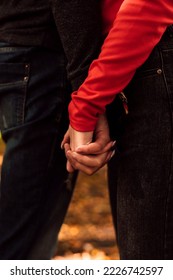 Hands of a young couple in love. Young family, the beginning of family life - Shutterstock ID 2226742597
