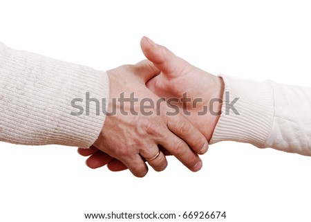 Similar – hands intertwined wedding couple on wedding day