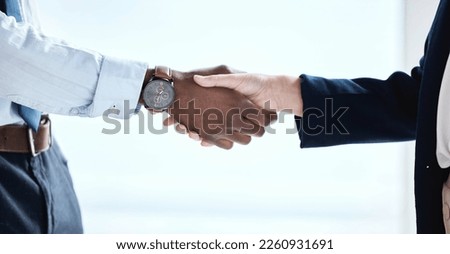 Handshake, b2b deal and thank you hand sign of a business agreement in crm meeting. Leadership, contract success and office team shaking hands for an interview, onboarding and hiring congratulations