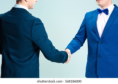 Handshake Isolated On Gray - Employee Appreciation Day