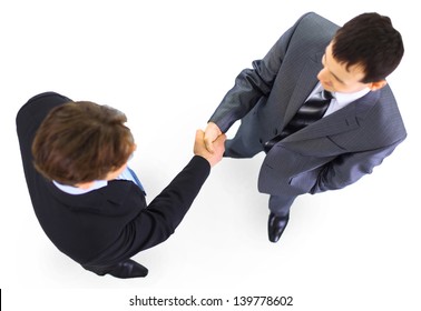 Handshake Isolated On White Background