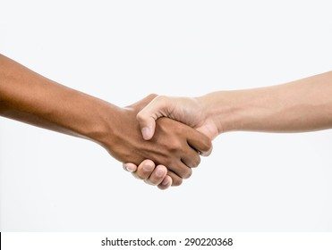 Handshake Isolated On White Background