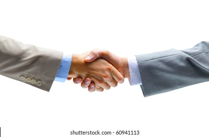 Handshake Isolated On White Background