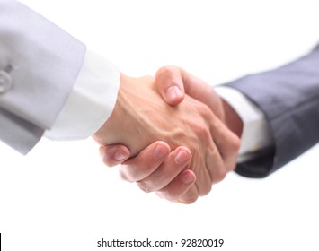 Handshake Isolated On White Background