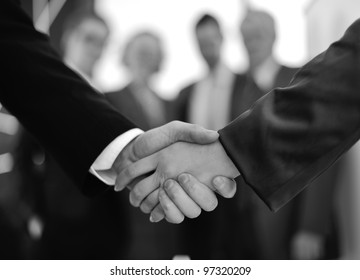 Handshake for making a successful deal