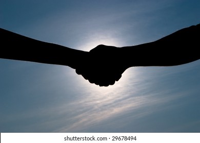 Handshake Silhouette