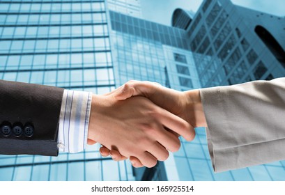 Business People Shaking Hands City On Stock Photo 683558569 | Shutterstock