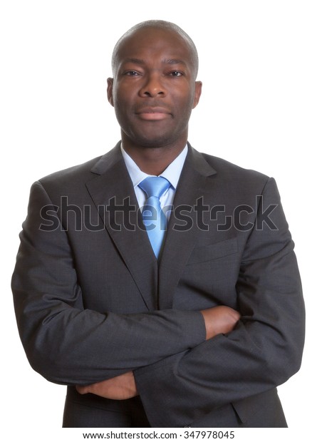 Handsome African Businessman Dark Suit Stock Photo 347978045 | Shutterstock