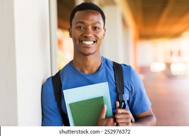 Handsome African Male University Student Portrait