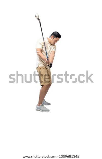 Handsome Asian Golf Player Man Ready Stock Photo 1309681345 | Shutterstock