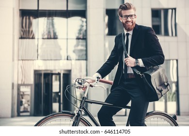 suit on a bike