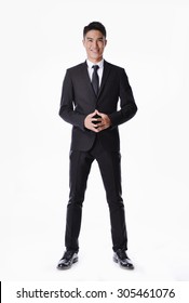 Handsome Businessman Portrait Full Body