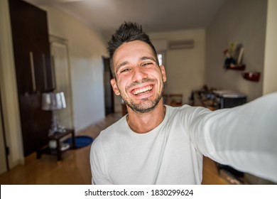 Handsome guy selfie