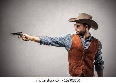 Handsome Cowboy With A Gun