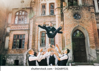 Handsome groom with groomsmen - Powered by Shutterstock