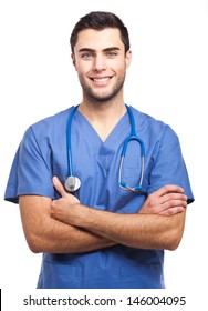 Handsome Male Nurse Portrait