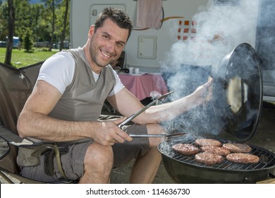 3,986 Man Grill Children Images, Stock Photos & Vectors | Shutterstock