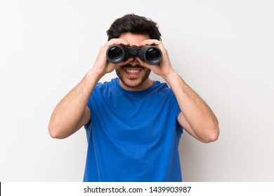 Handsome Man With Black Binoculars